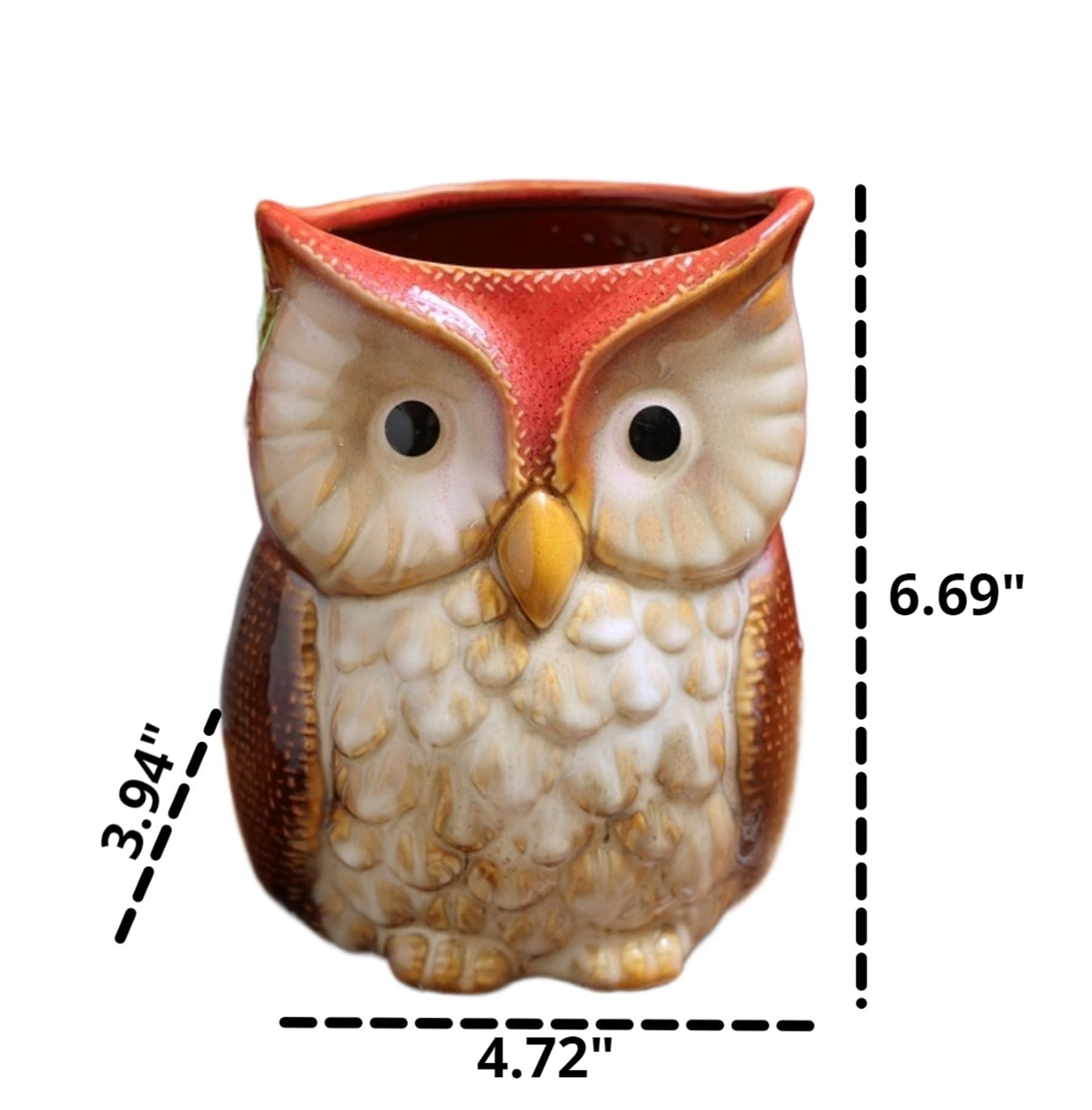 Amazon.com: Vintage Owl Pen Holder Pencil Holder Organizer