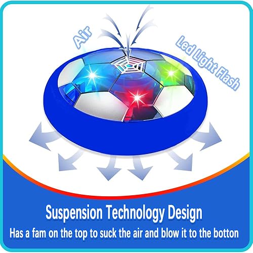 Miniatura 3 de JRD&BS WINL Juguetes de fútbol para niños con luz LED Hover, pelota de fútbol para niños, regalos para interiores, juego de fútbol interior, fútbol