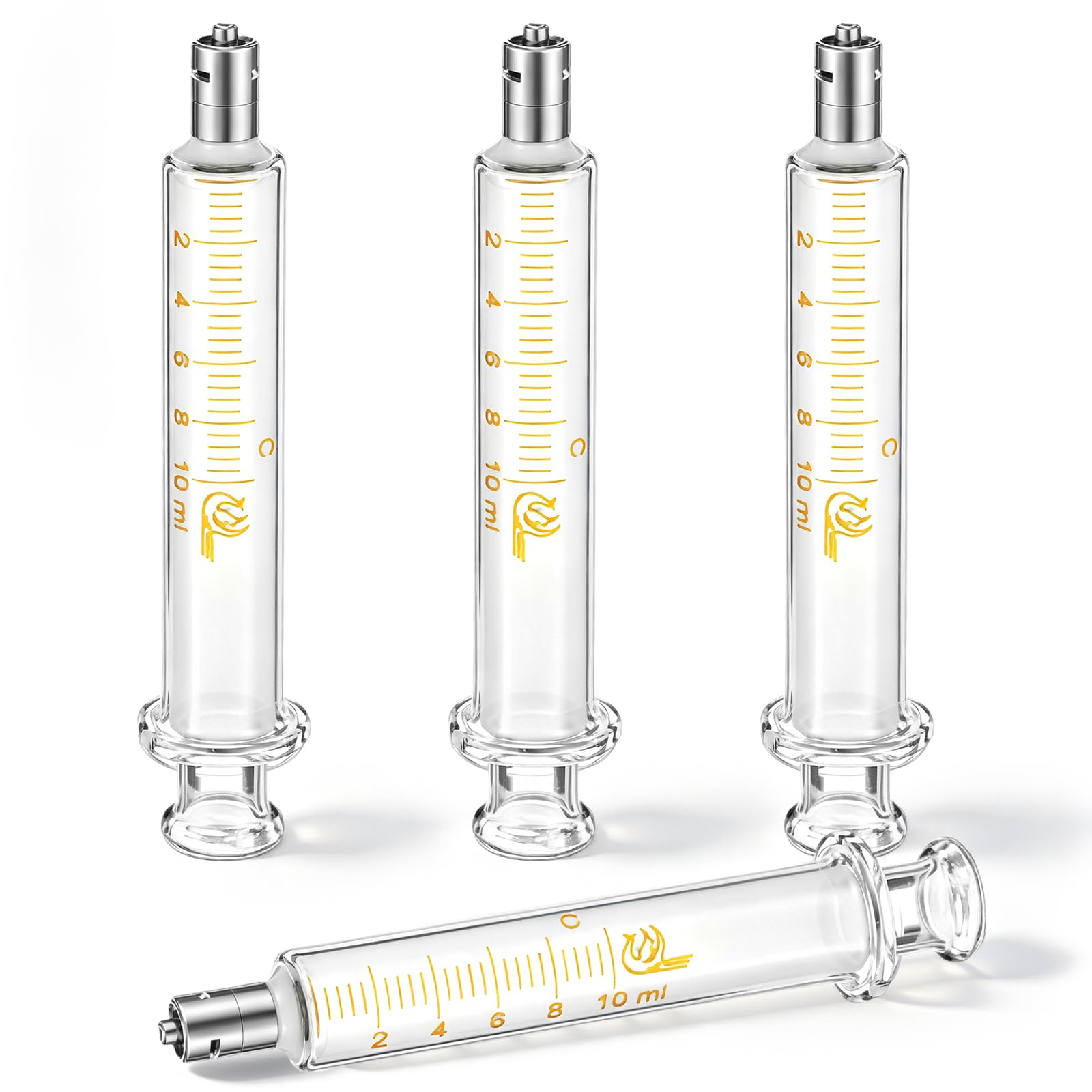 TrelaCo 8 Pack 20 ml Reusable Glass Syringe with No Needle — Amazon image 7