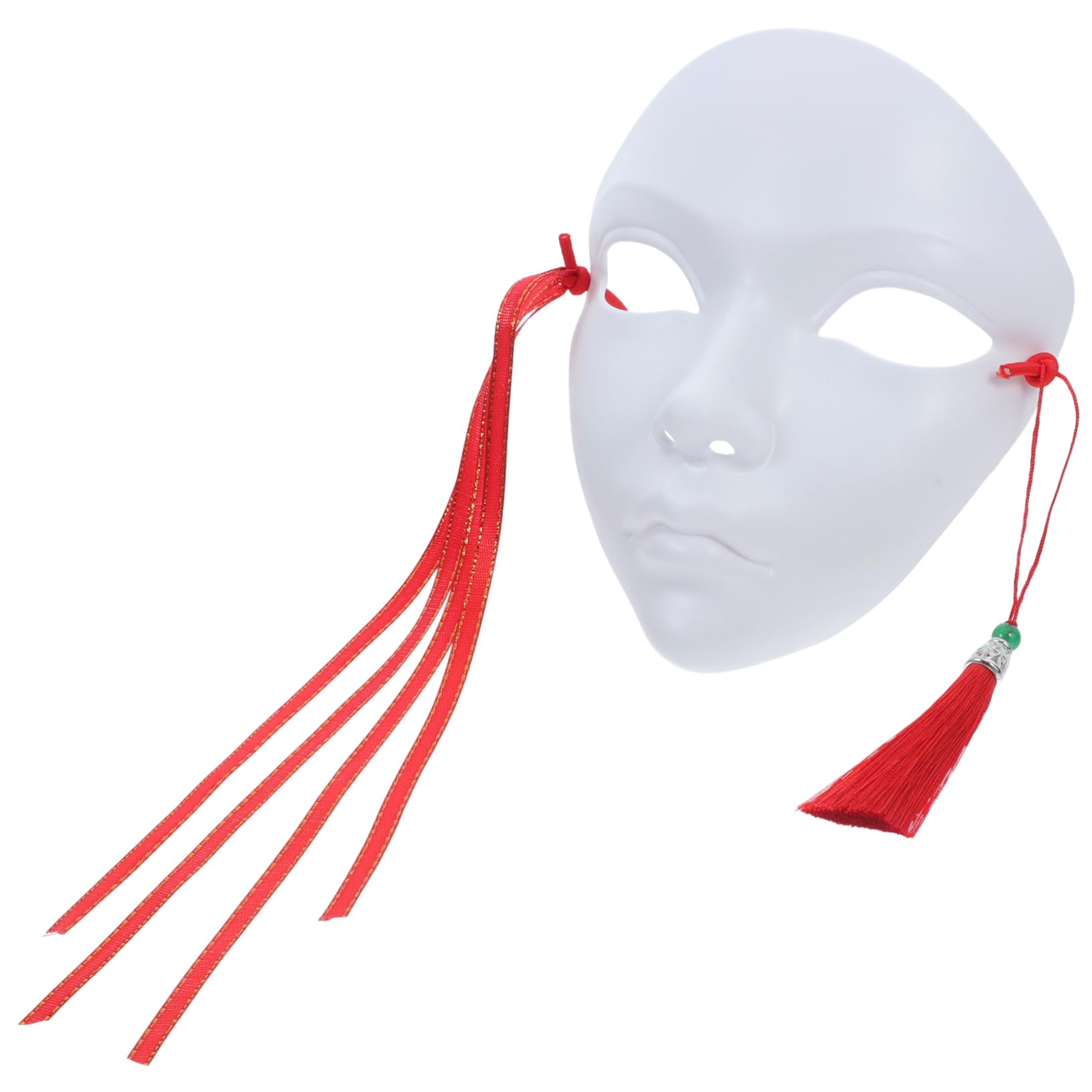 ibasenice Maschera in stile cinese maschera non verniciata mascherata bianca per adulti costume maschera da colorare maschere da decorare maschera mascherata bianca maschera bianca pp