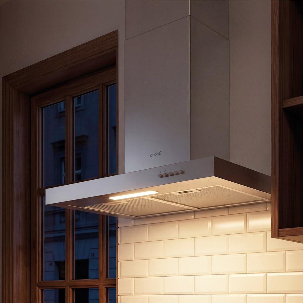 Campana Extractor Decorativa Cata ST-6010 X 3 Niveles LED Acero Inoxidable