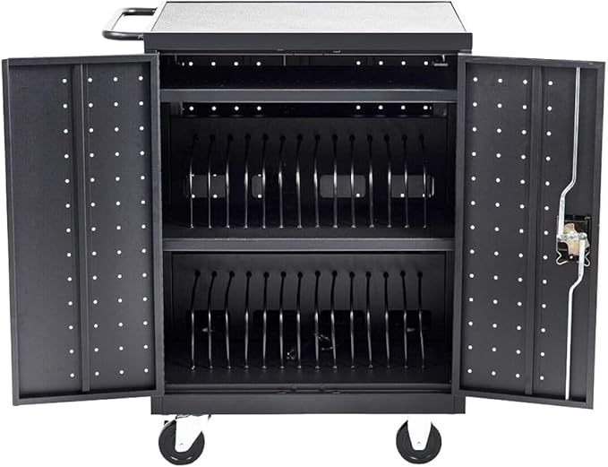 Pearington 32 Device Mobile Charging and Storage Cart for iPads