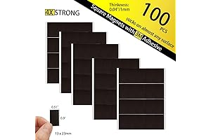 MagneticSquares: Magnetic Self-Adhesive Tape - 100 Premium Steel Sheets for DIY, Art & Education