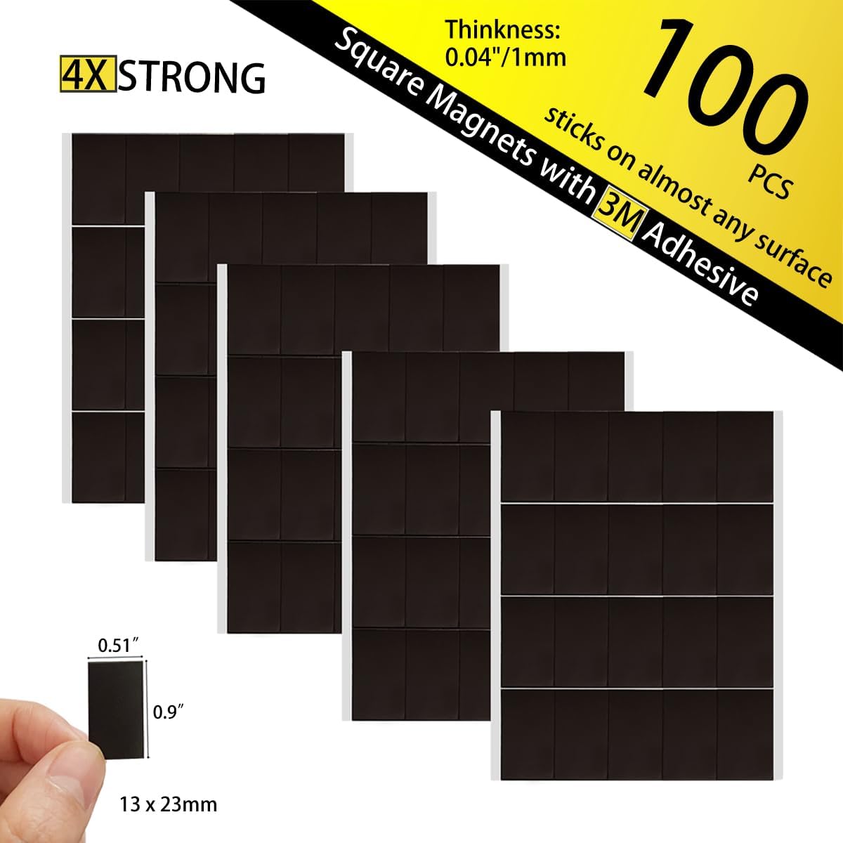 Squares 100 Pieces Self Adhesive Squares with 3M