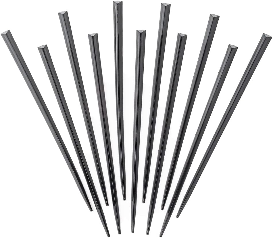 Restaurantware 4 Inch Prism Picks 1000 Disposable Cocktail Picks - Sharp Point Sturdy Black Plastic Fruit Picks For Barbeques Parties Or Buffets Serve Appetizers or Desserts