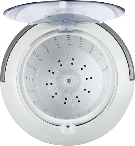 Miniatura 3 de Mini máquina de secado manual portátil, secador de cable compacto de 3.17 galones operado a mano (blanco)