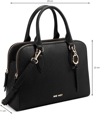 Nine West cyra a-List サッチェル ブラック, ブラック, one_size