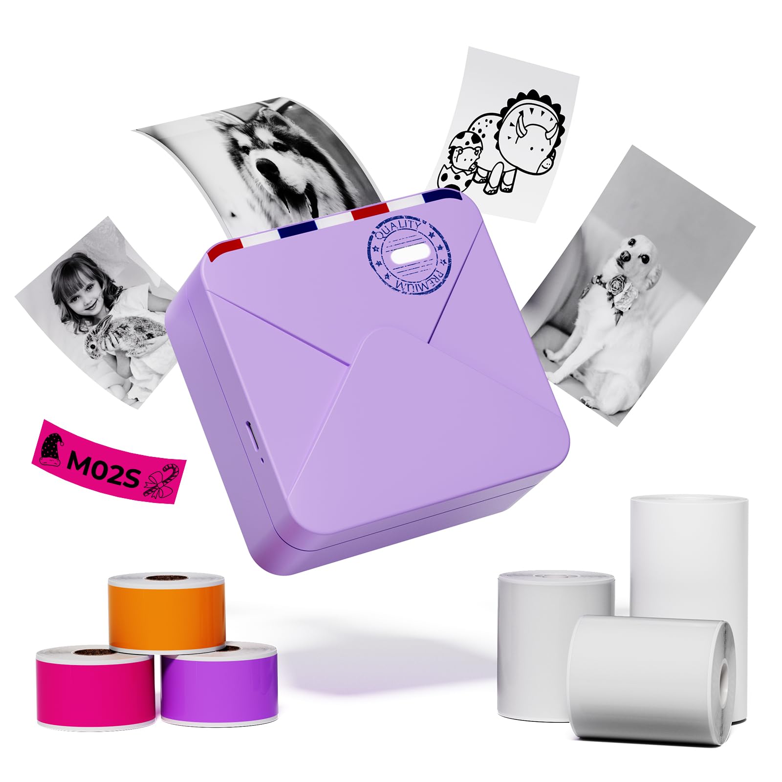 Amazon.com: Phomemo Pocket Printer- 300dpi Bluetooth Inkless