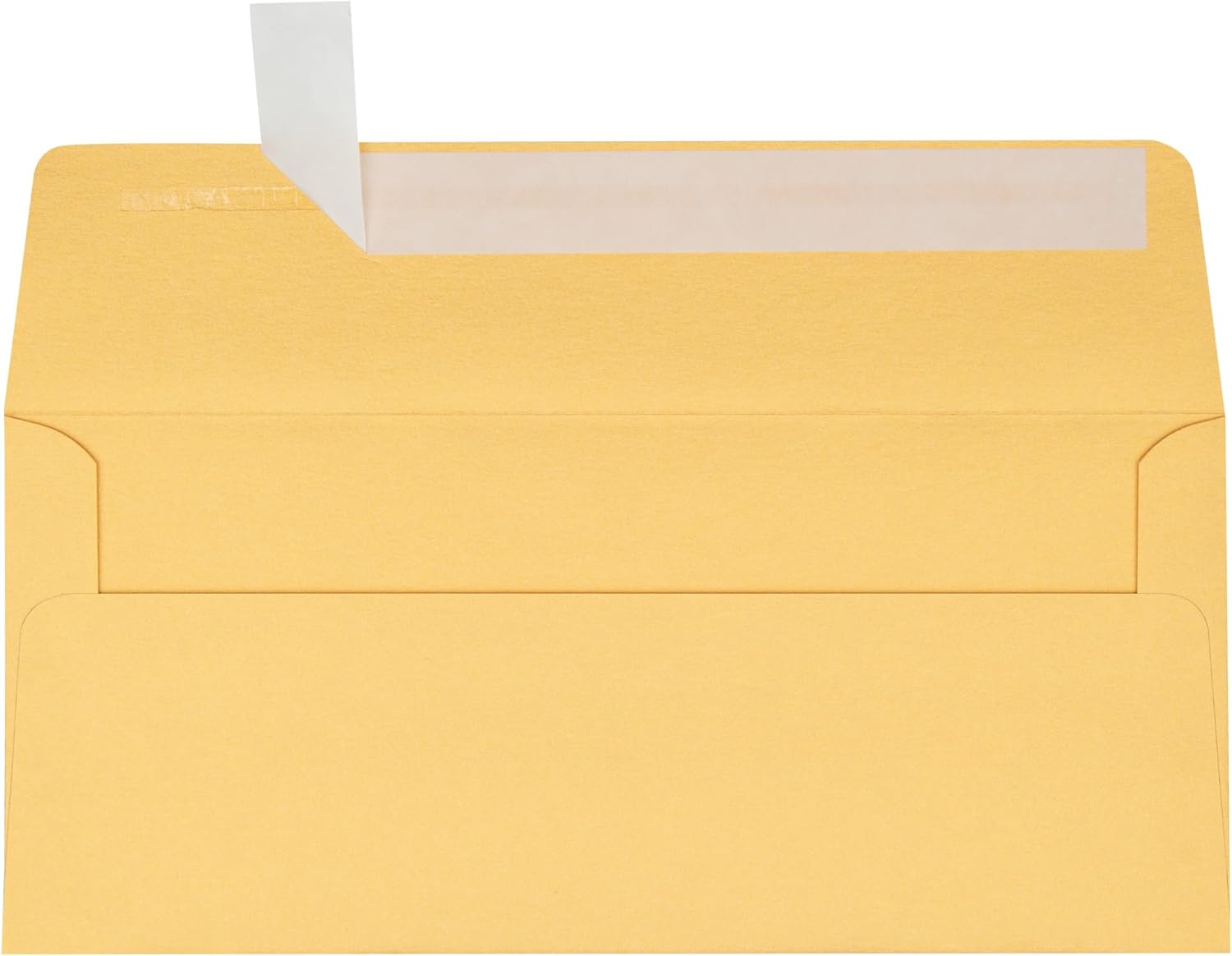 LUXPaper #10 Business Envelopes | Peel & Press | 4 1/8" x 9 1/2" | Gold Metallic | 80lb. Text | 250 Qty
