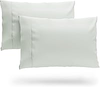 Vista 9 de Cosy House Collection Juego de fundas de almohada de 100 % rayón derivado de bambú, refrescantes, transpirables y sedosas, suaves, de 2 piezas