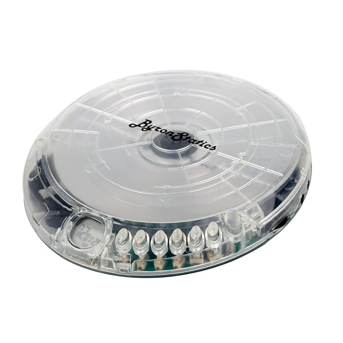 BYRONSTATICS Portable CD Player With Anti-Skip - Personal Compact Disc Walkman, Uses AA Batteries (PCD250)