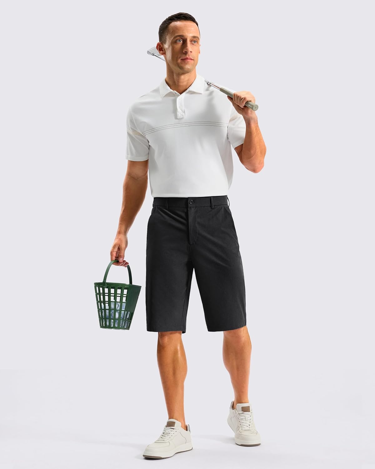 G Gradual Men's Golf Shorts 12" Long with 4 Pockets Lightweight Casual Knee Length Short Quick Dry Hiking Work Travel Shorts - Image 6