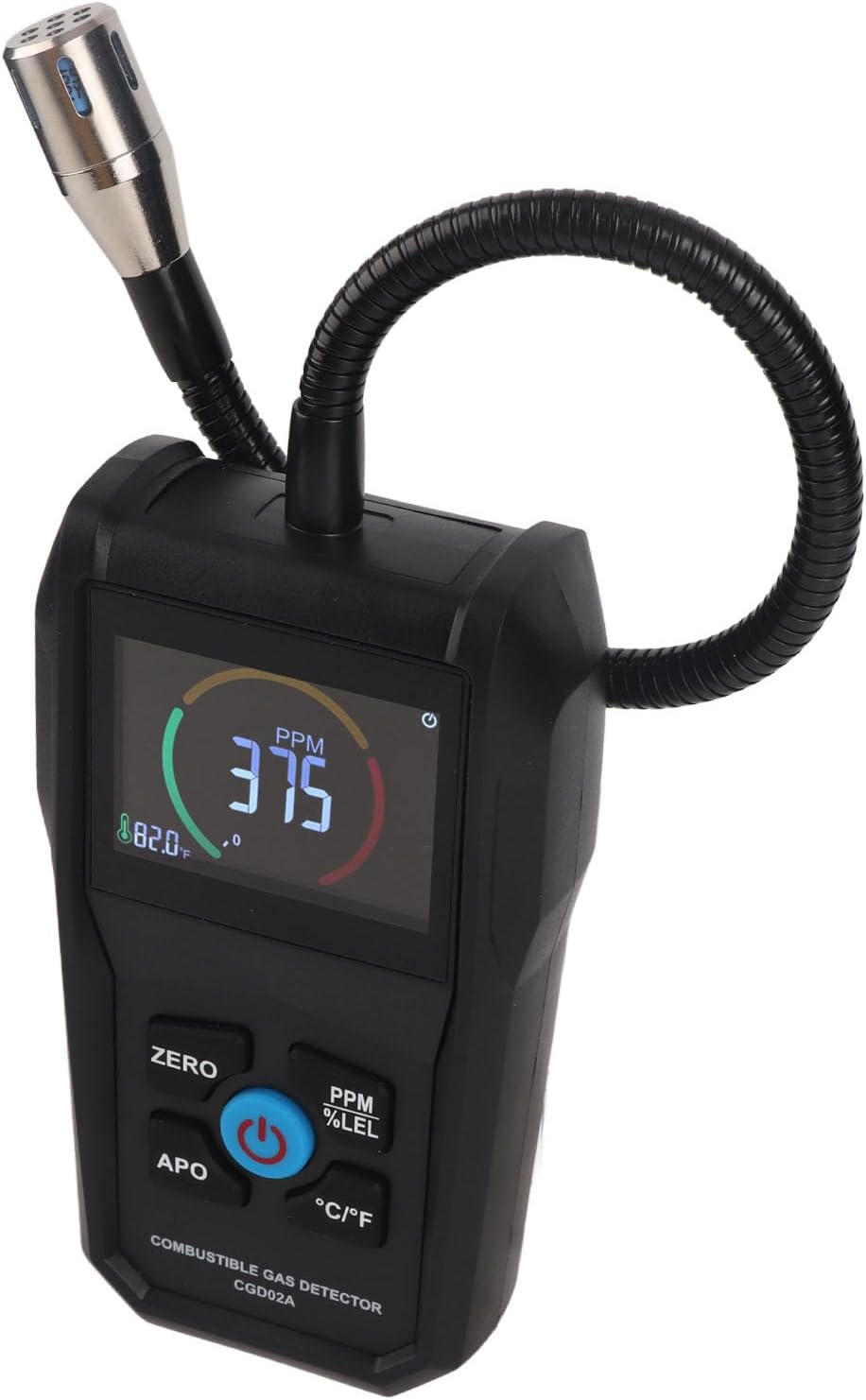 Fuel Gas Detector 50‑50000PPM LCD Display Portable Gas Leak Tester for Pipe
