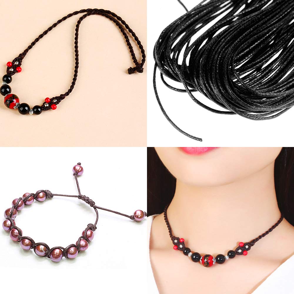 15 Rotoli Di Filo Di Cotone Cerato Per Gioielli - 10m Cadauno, &Oslash;1mm, Multicolore Per Braccialetti E Artigianato