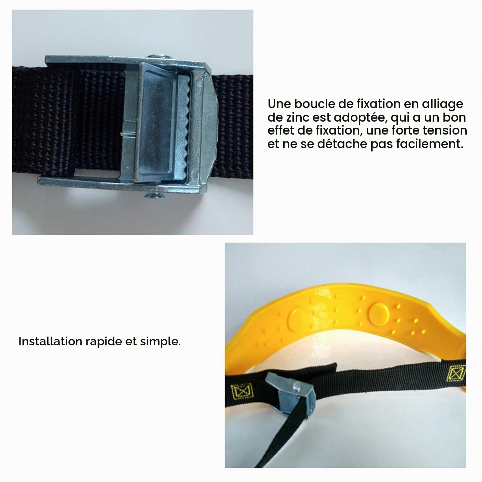 Naroote Chaînes de Pneus, Chaînes de Neige pour Pneus de Voiture de Neige TPU avec 10pcs pour la d'hiver en Plein Air