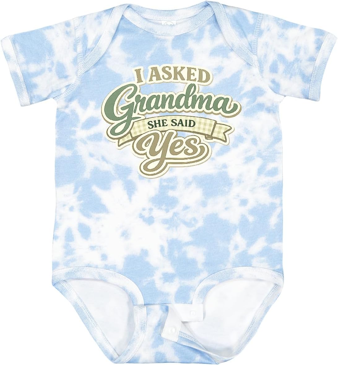 inktastic Asked Grandma She Said Yes Baby Bodysuit