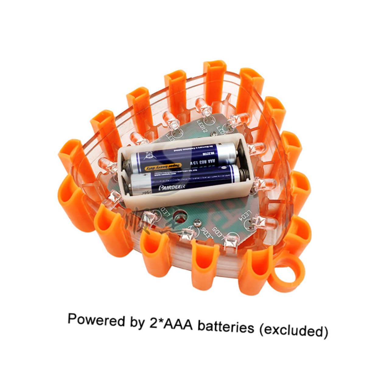 Happyyami Police Vehicle Light LED Traffic Light with Rotating Function Orange Magnetic Mount for Stable Installation for Emergency