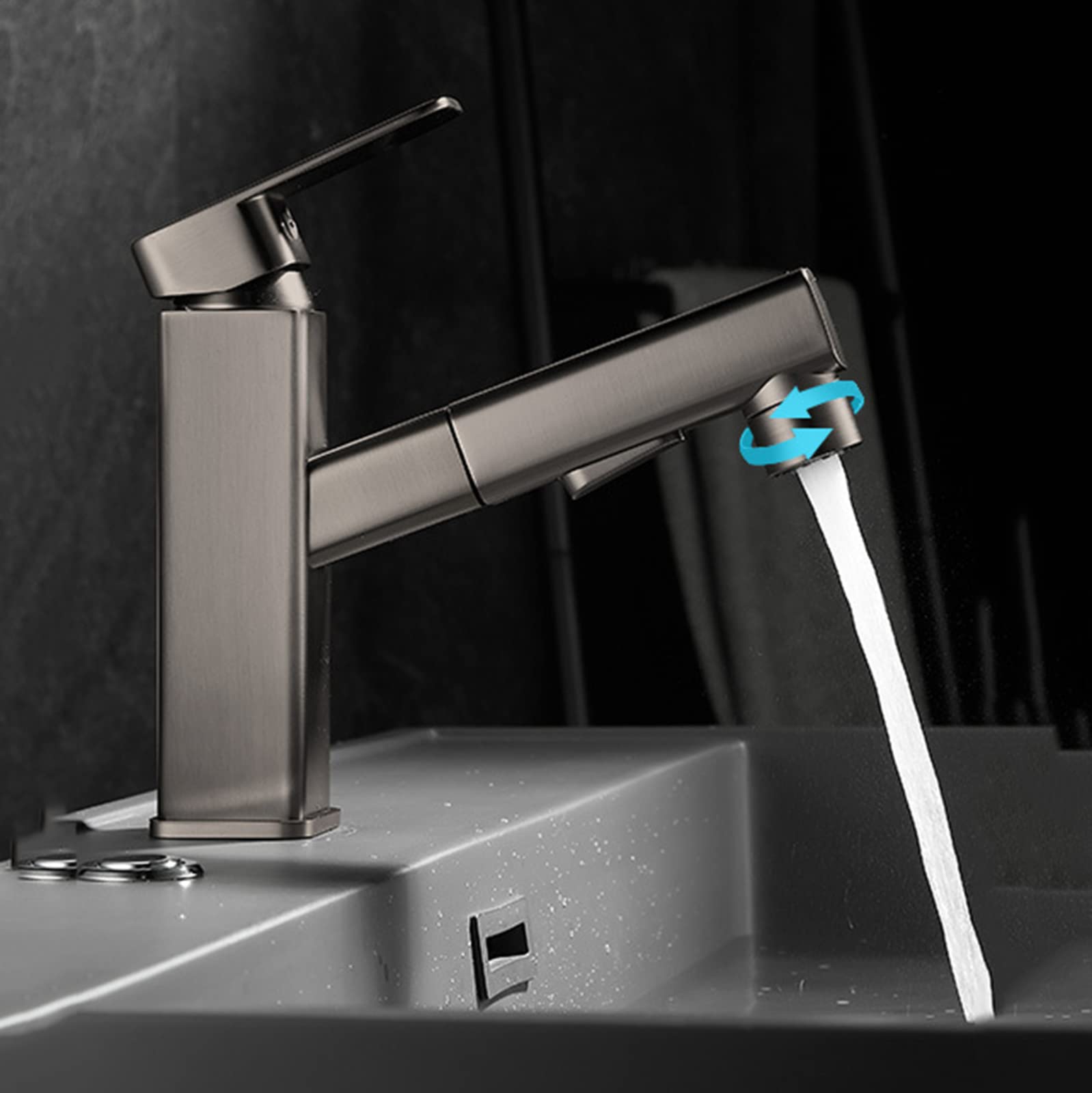 Robinet de salle de bain avec douchette pour simplifier la routine et la toilette - 2