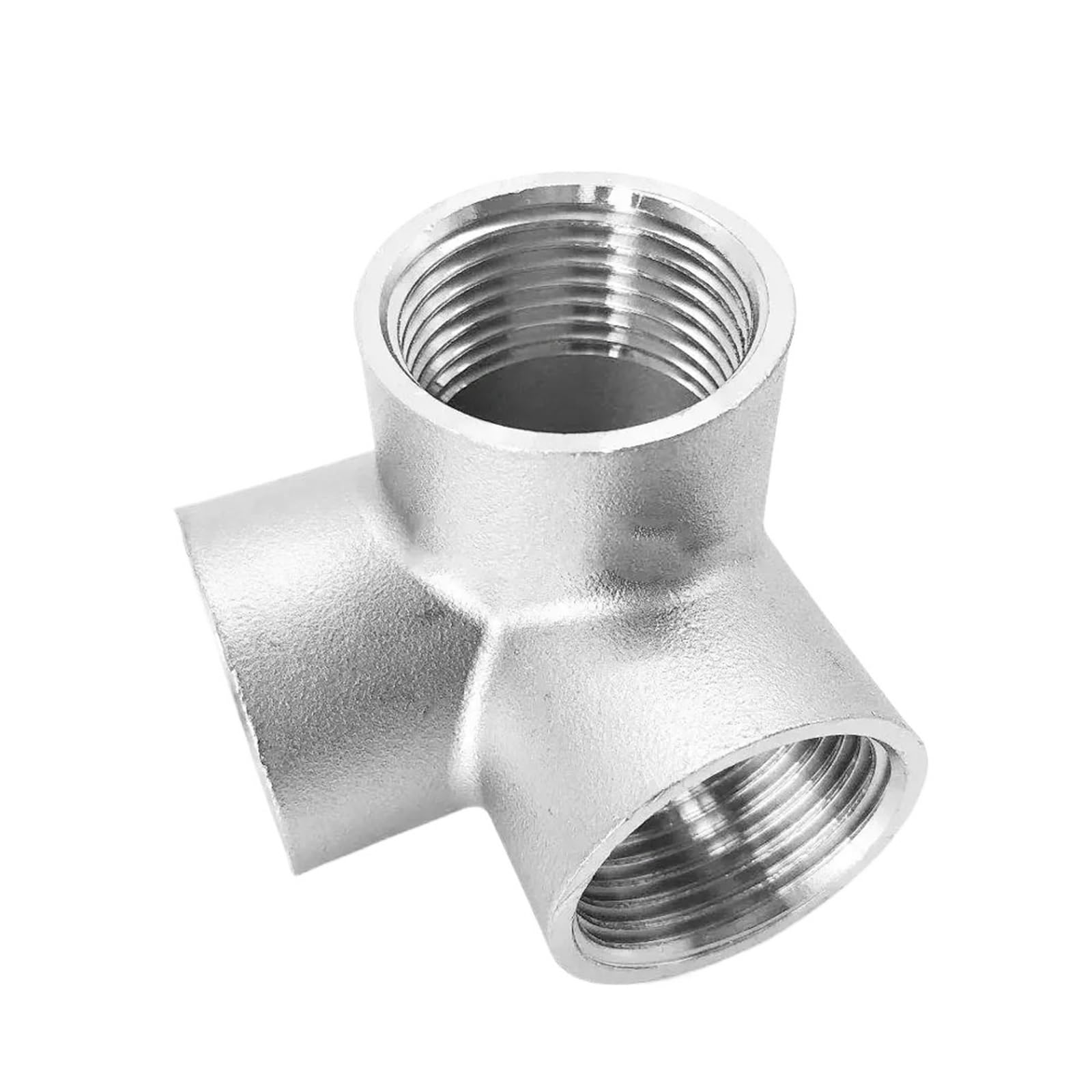 Ruajogynvm Women's One Color 1/4In 3/8In 1/2In 3/4In 1In 1-1/4In 1-1/2In 2In Bspt 3 4 5 Ways Corner Cross 304 Stainless Steel Pipe Fitting Connector Water Gas(3 Ways,3/4 Bsp)