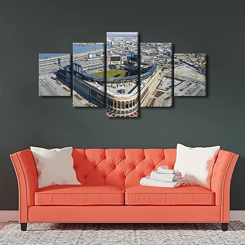 Miniatura 183 de Decoración de pared, lienzo para estadio deportivo de Estados Unidos, arte de pared moderno Fenway Park en Boston, arte de pared para oficina, sala