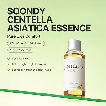 Soondy Centella Asiatica Essence - CICA, Skin Barrier Support, 100ml