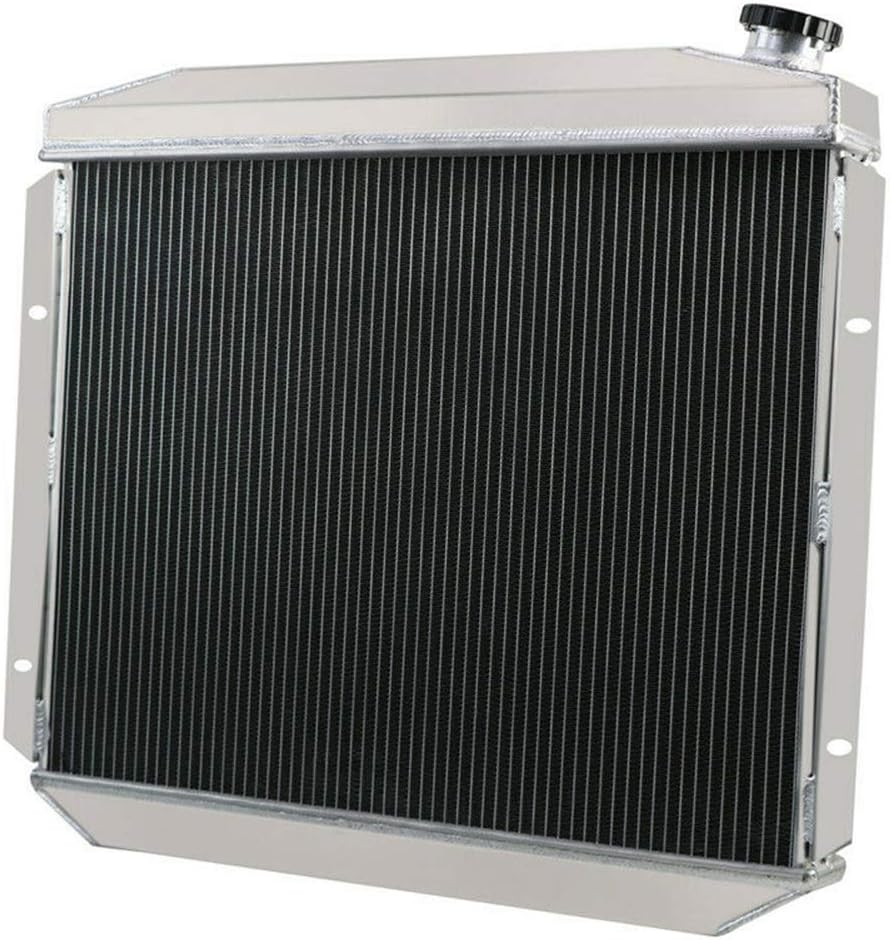 ALLOYWORKS 3 Row Aluminum Radiator+Shroud Fan+Relay For 1957-1959 Ford Skyliner/Fairlane/Ranchero/Victoria/Galaxie/Mercury V8