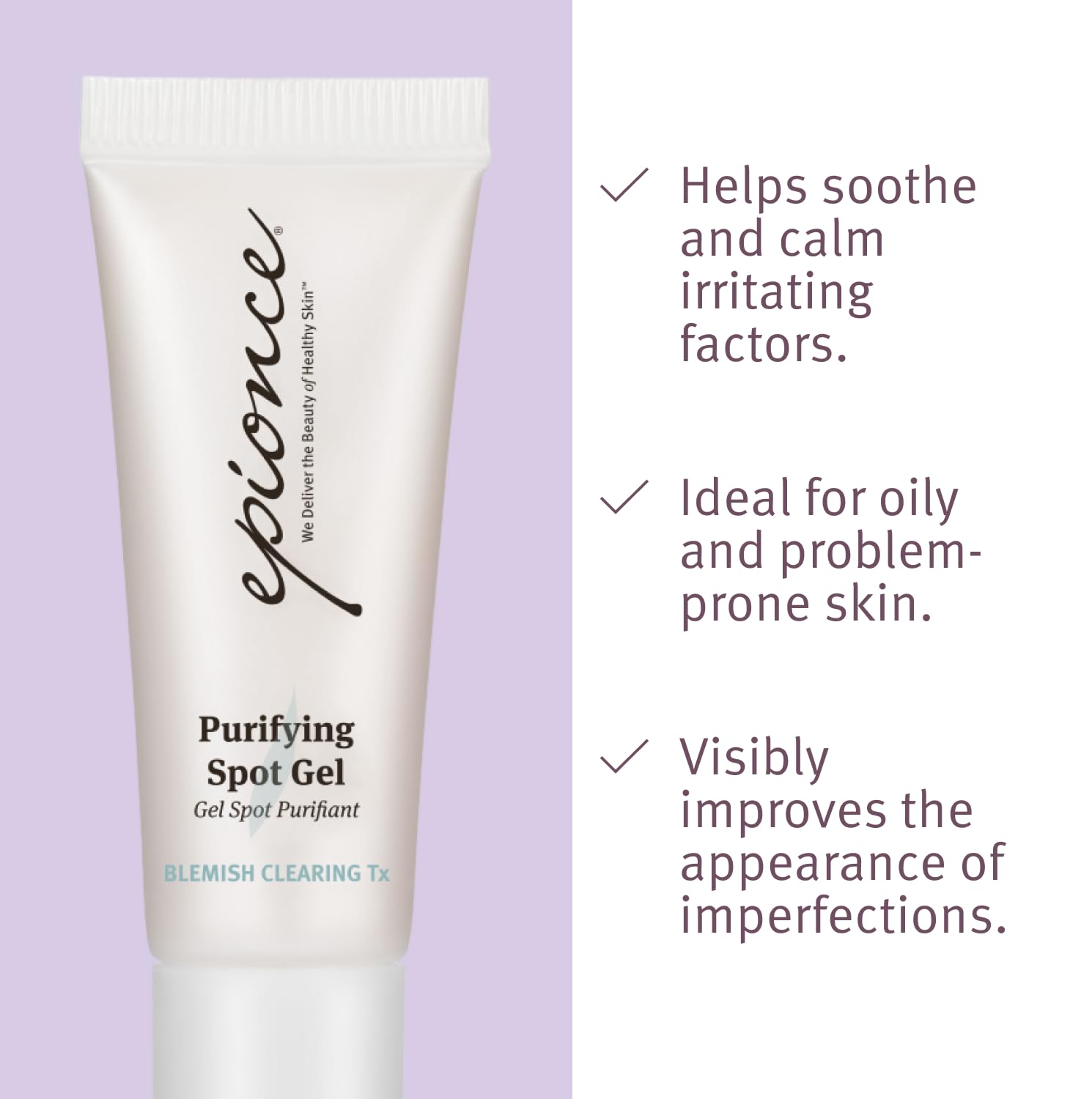 Epionce Blemish-Clearing Purifying Spot Gel – Fast-Acting Acne & Blackhead Control for Face & Body | Reduces Bumps & Imperfections Without Dryness | Acne-Fighting, Pore-Clearing Formula