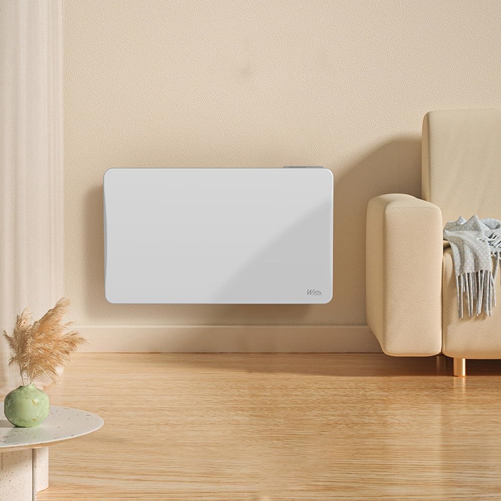 Radiateur inertie céramique 1500 W - IP24 - Fil pilote 6 ordres.