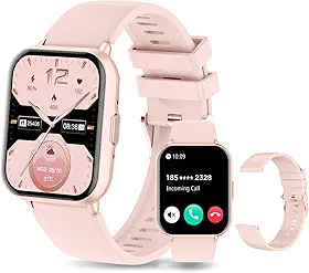 PEJE Relogio Masculino,Tela HD de 1,83" Relógio Smartwatch com Alexa, Ai GPT, 123 Esportes,Frequência Cardíaca e Monitoramento do Sono,1 ATM à rova d'água, Compatível com Android iOS（Rosa）