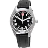 Garrison Black Dial Silicone Strap Ladies Watch 26033CB