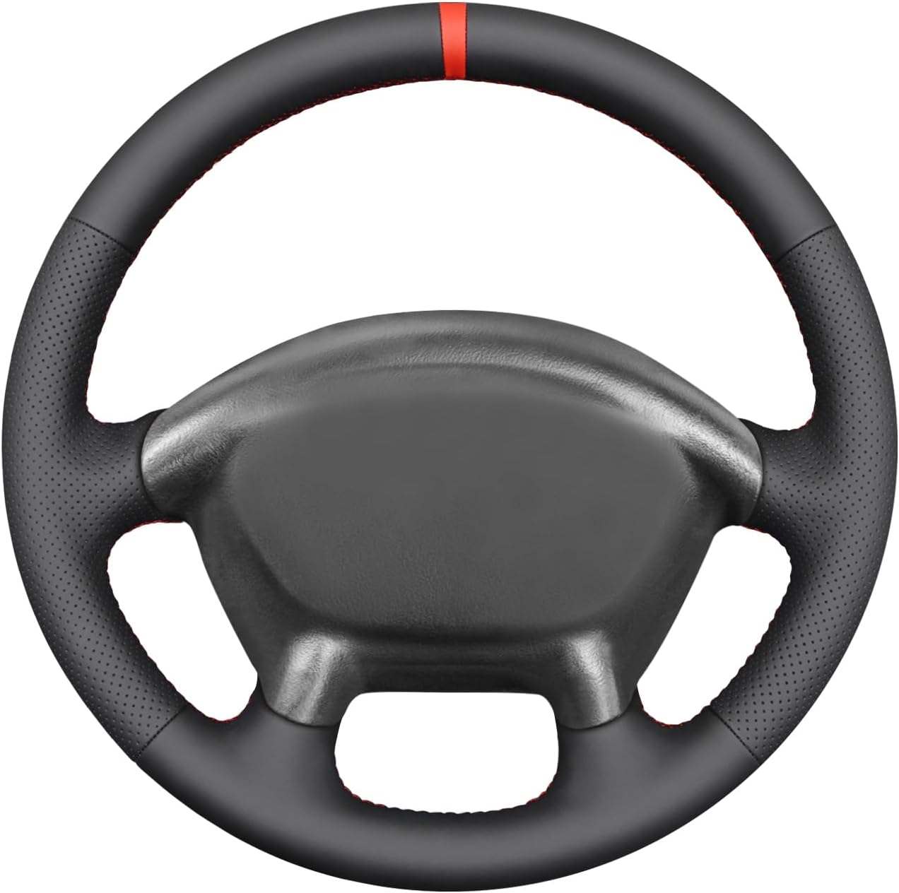 MEWANT Hand Sewn 3D Style Steering Wheel Cover Wrap for Chevrolet (Chevy) Corvette C5 1997-2004 Steering Wheel Accessories for Chevrolet (Chevy) Corvette C5