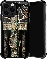 Vista 37 de Funda compatible con iPhone 14 Pro Max, funda de teléfono de Jesucristo para hombres y mujeres, marco de rosca antideslizante de TPU suave en cuatro
