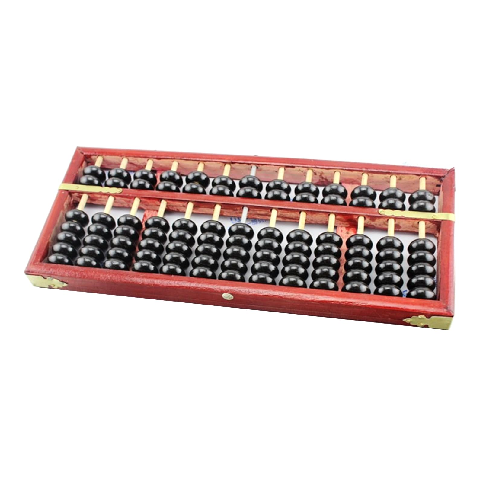 13 Digit Abacus Traditional Wooden Educational Toys 13 Rows 7 Beads Math Educational Calculator Beginner Math Abacus