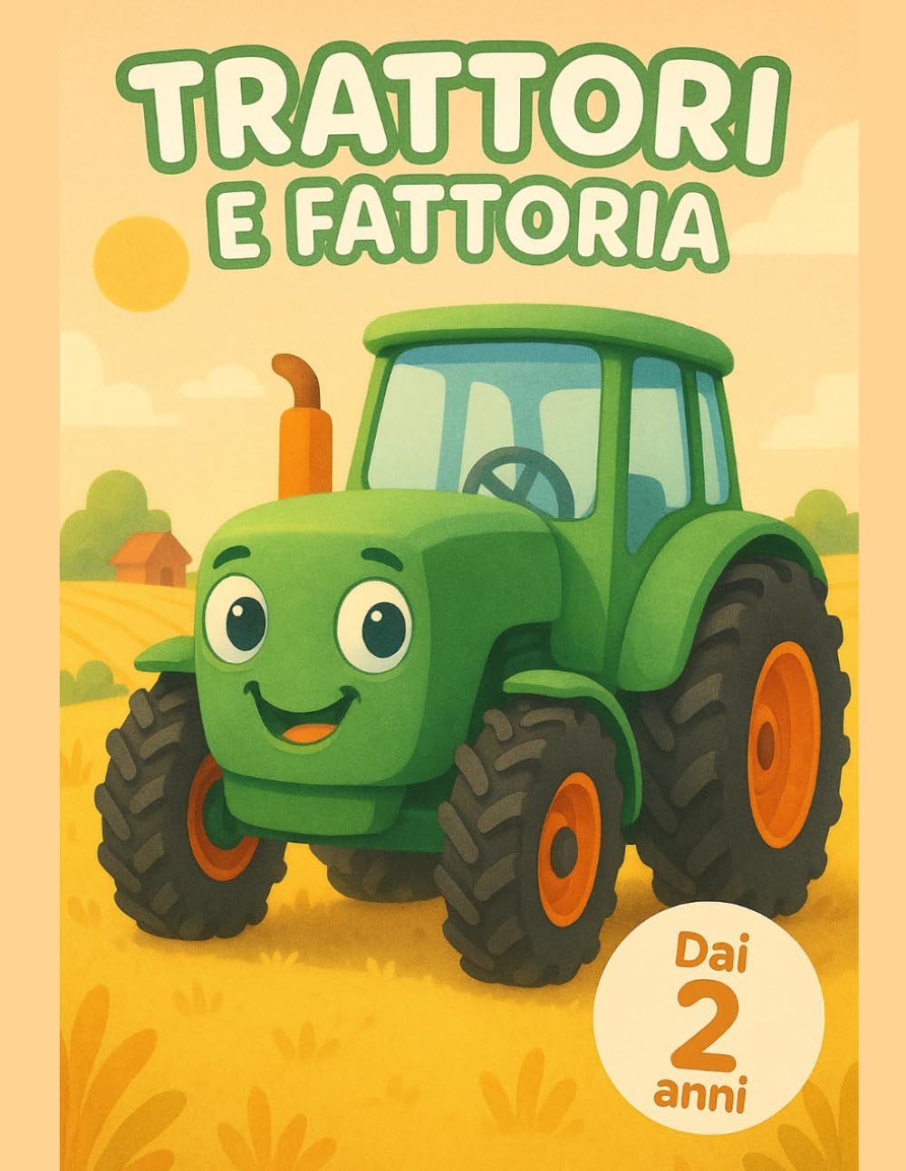 TRATTORI E FATTORIA: Libro da colorare dai 2 anni: 40 grandi trattori e macchine agricole, immagini semplici con linee spesse per bambini e neonati ... I miei primi libri da colorare (Età 2+))