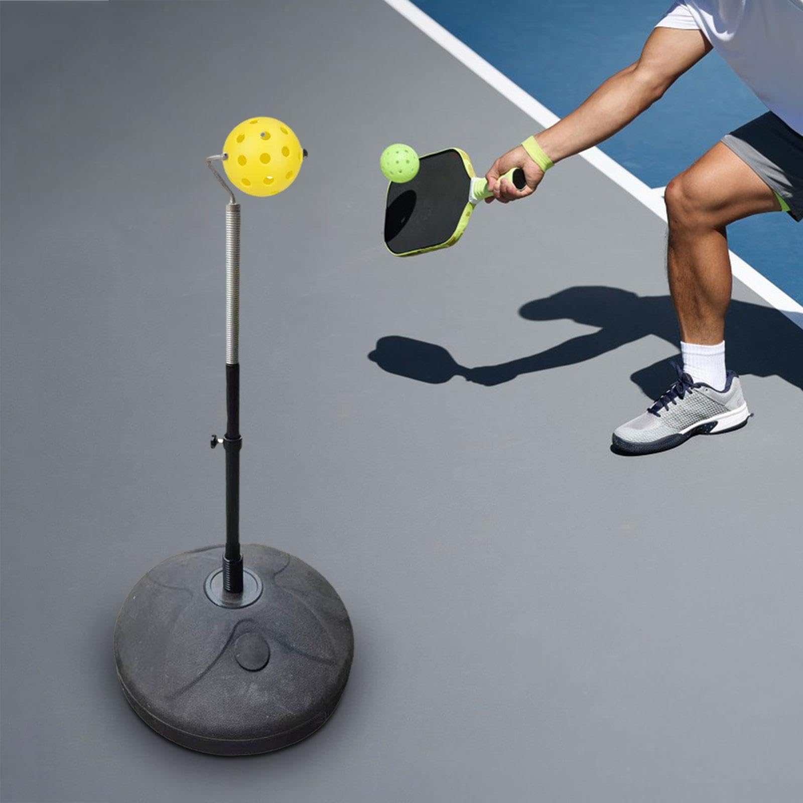 Entra in azione con Tennis Trainer Attrezzatura per l'allenamento | tennis Macchina Attrezzo di supporto Rafforzamento della coordinazione e dell'agilità Autoallenamento Rebounder Indoor