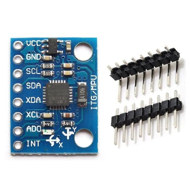 ARCELI GY-521 MPU6050 Módulo acelerómetro de 3 ejes Giroscopio 6 DOF Acelerómetro Módulo de 6 ejes Sensor giroscópico Transductor de datos de salida de 16 bits IIC para Arduino