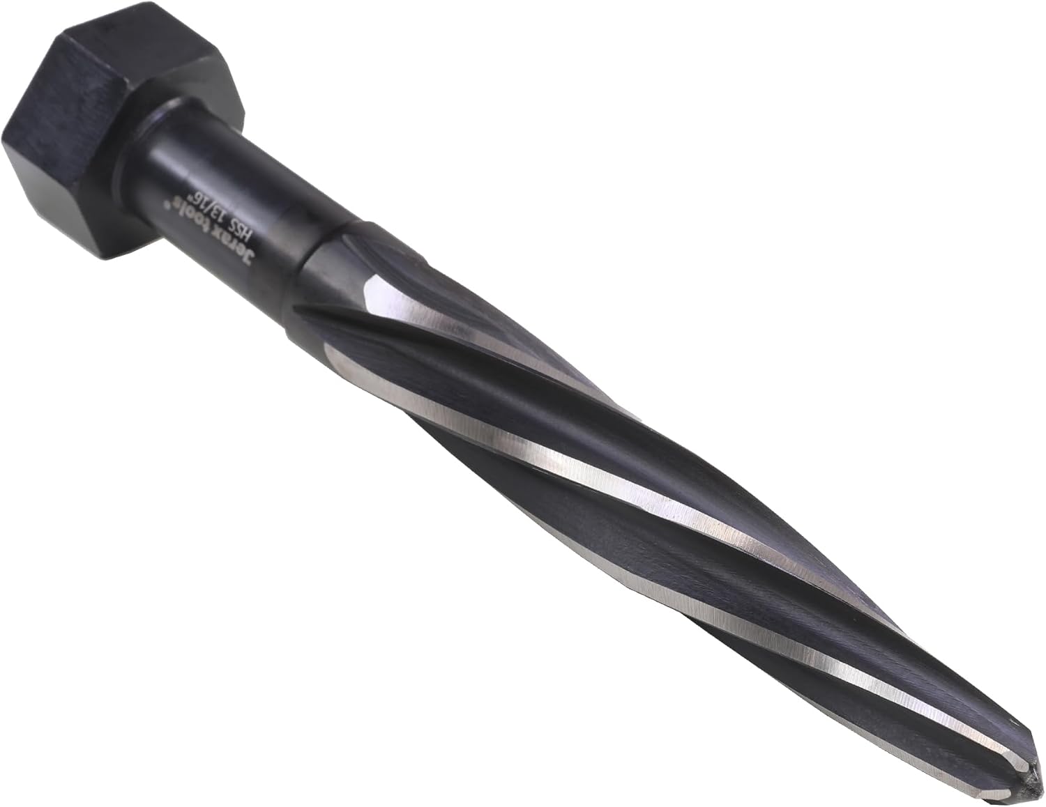 H.S.S Aligning Reamer, 13/16" Cutter Diameter with Hex Shank, Spiral Flute