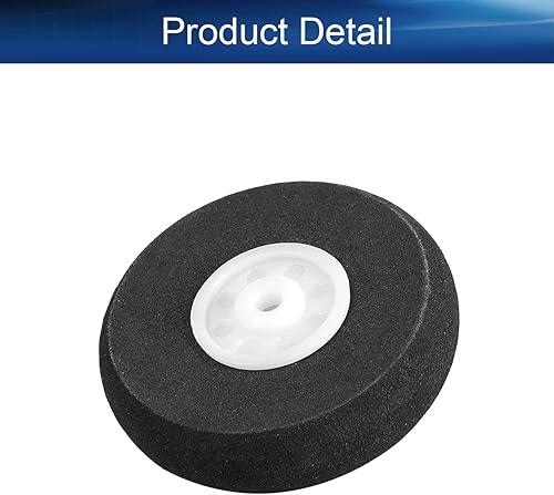 Miniatura 4 de Yinpecly Rueda de coche RC de 1.575 x 0.122in de diámetro x SD), llantas de esponja para auto a control remoto para bricolaje, coche, camión, barco,