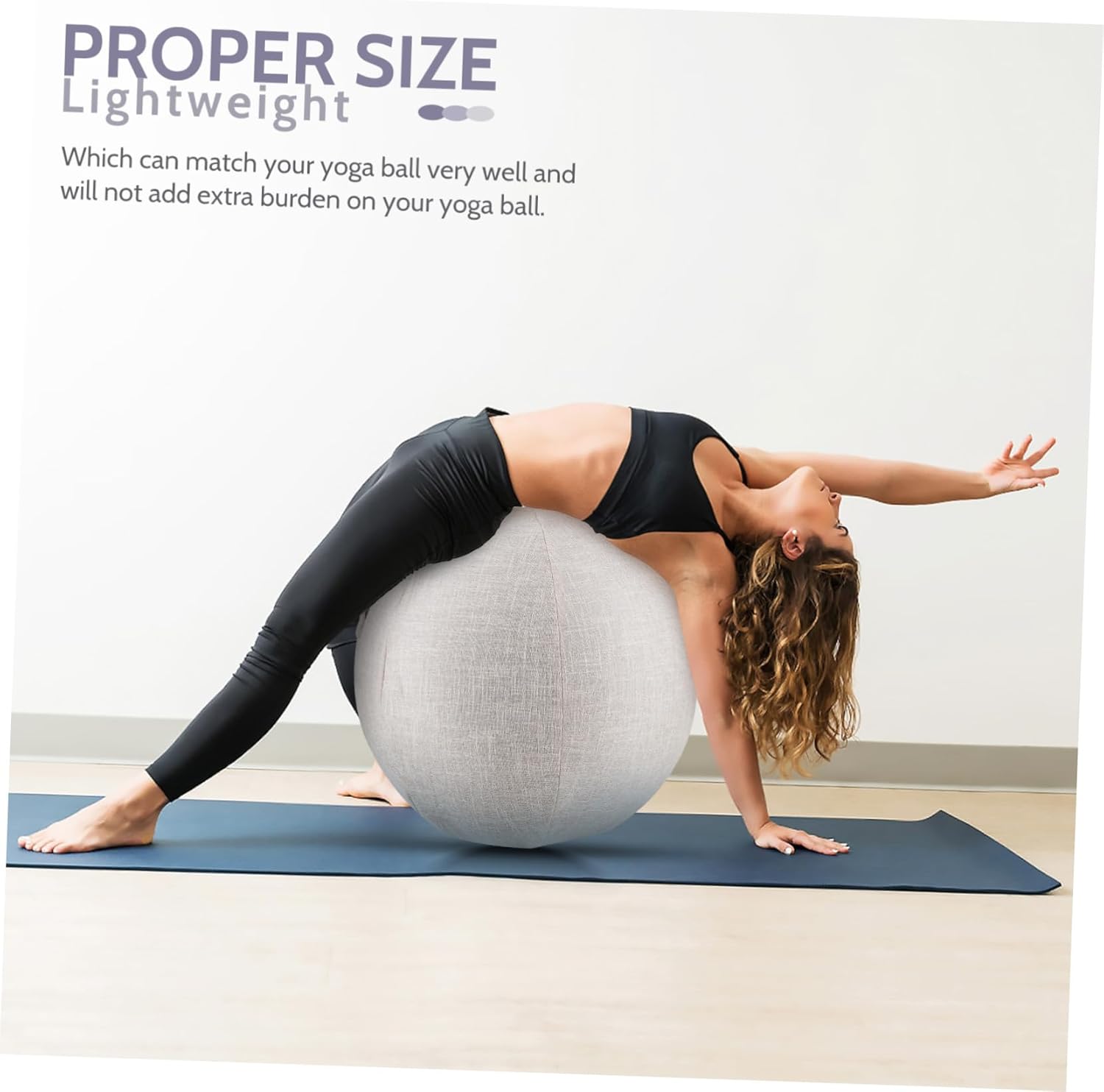 KICHOUSE Yoga Ball Cover Yoga Balls Protector Anti-Static Yoga Balls Cover Exercise Balls Yoga Accessories Non