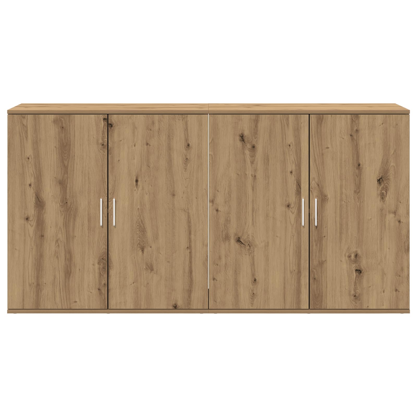 2-Piece Artisan Oak Engineered Wood Buffet Cabinets