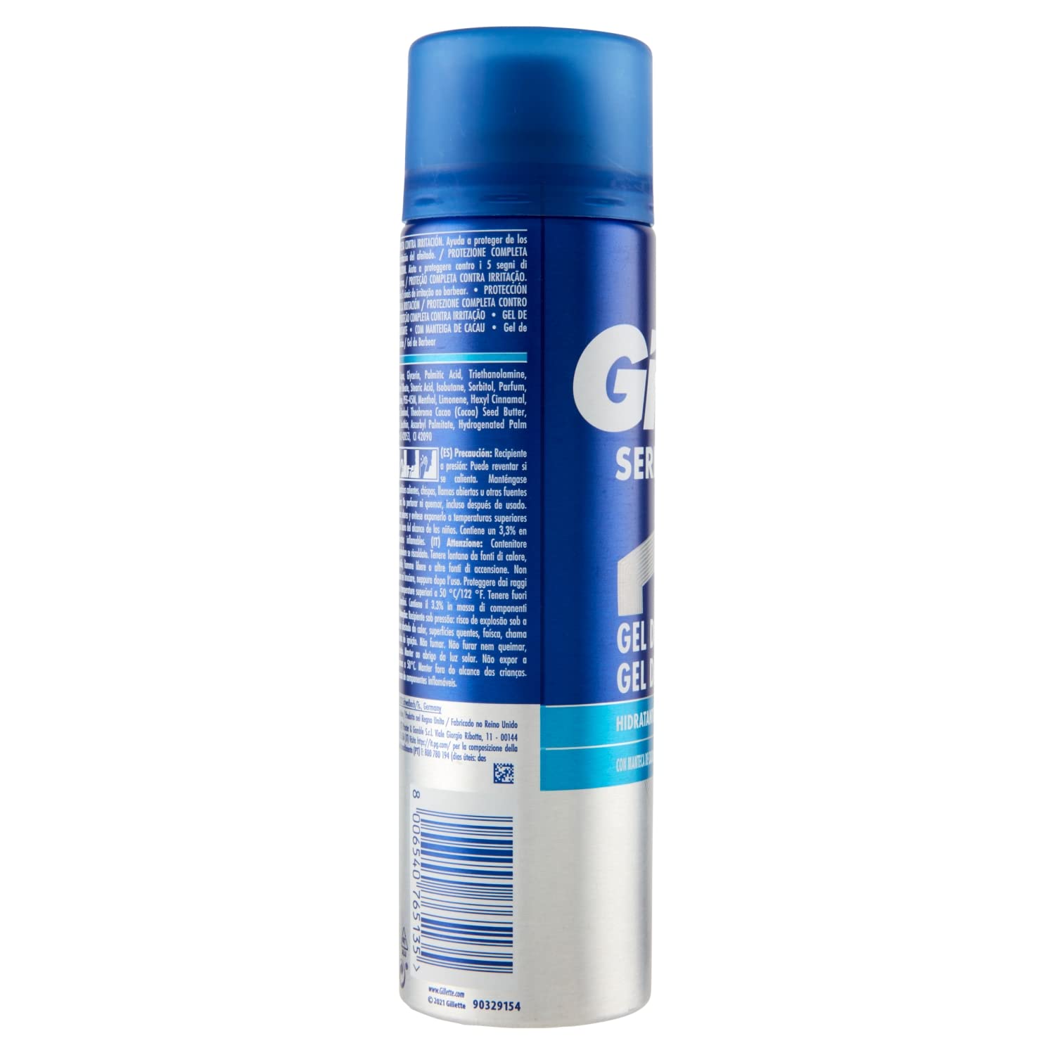 GILLETTE Gel Series Hidratante 200Ml per la beauty routine quotidiana, per benessere e cura quotidiana, 200ml