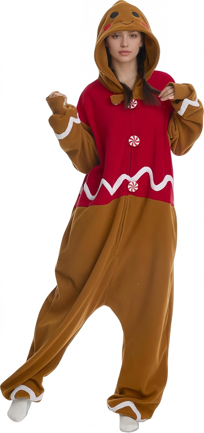 Adult Onesie Pajamas Costume Halloween Christmas Cosplay Unisex Party Costume