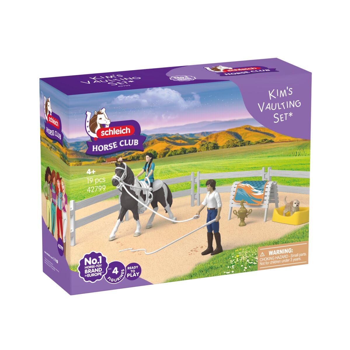 Schleich HORSE CLUB | Kim's Vaulting Set 42799