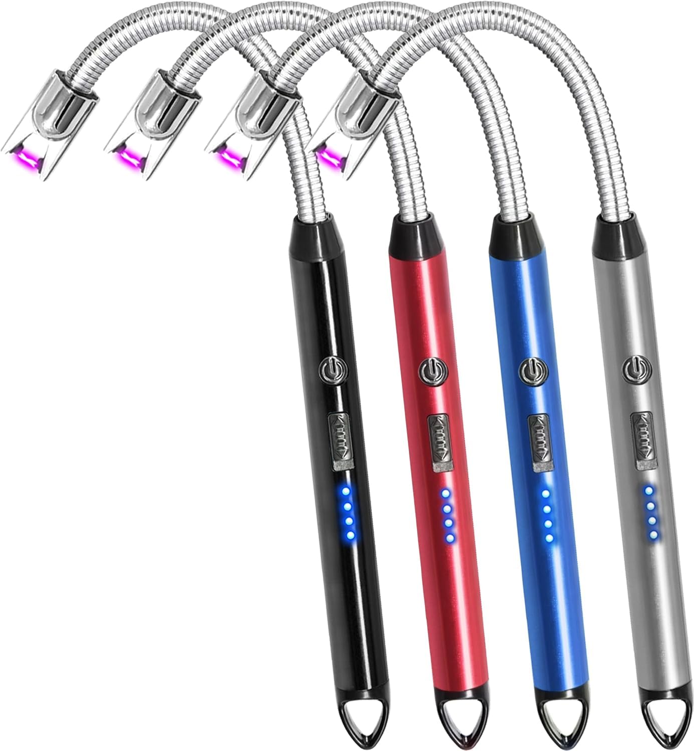 SP Electron Candle Lighter Electric Rechargeable Arc Windproof Lighters Flexible Neck Long Rotate 360 Plasma Lighter USB Flameless Lighters Candles Grill BBQ (Pack of 1)-image-47