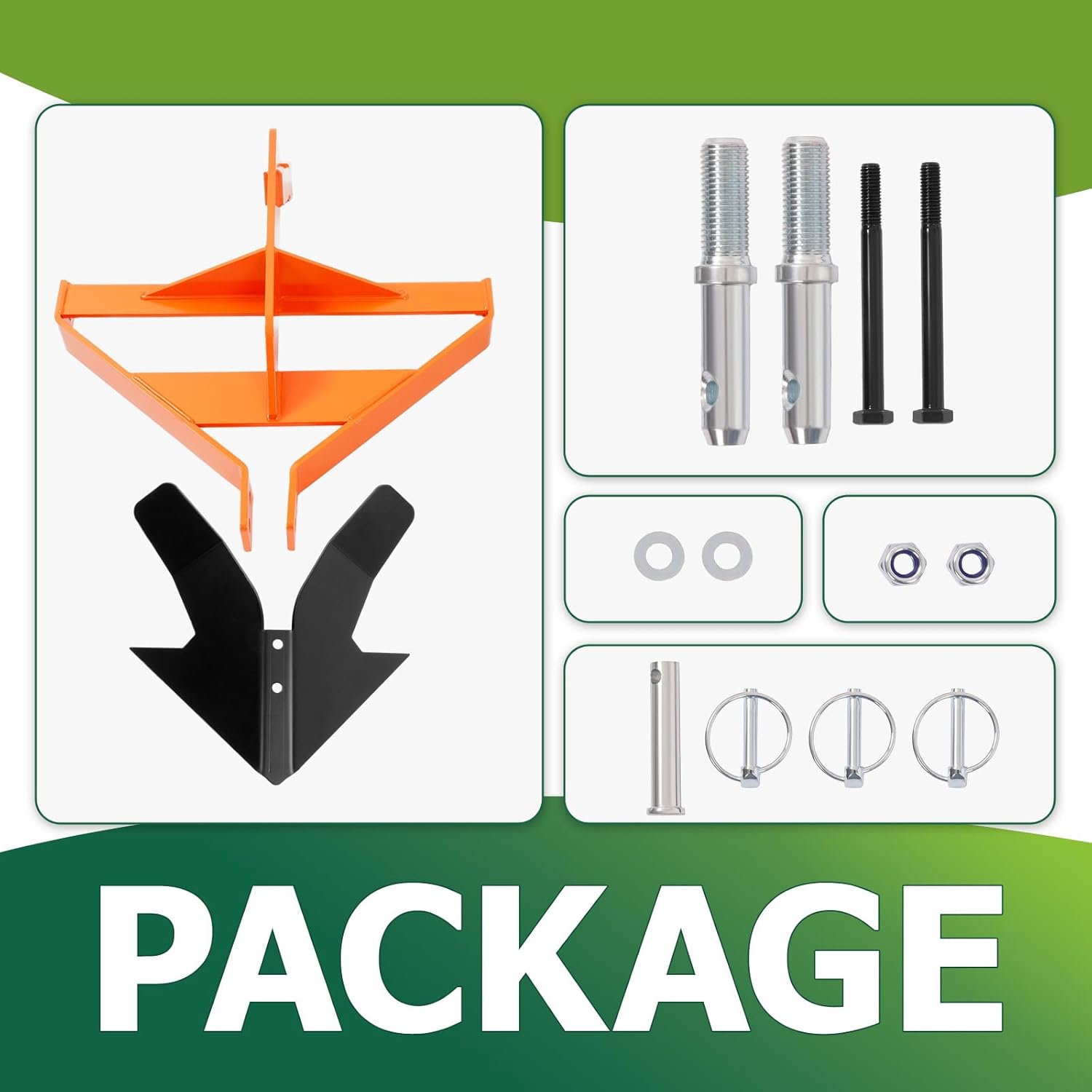 Three-Point Middle Buster Plow Compatible with Category 1 3-Point Quick Hitch Tractors Furrowing Plow Lawn Ditch Buster Steel