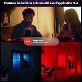 Philips Hue Secure, Caméra HD 1080P sans Fil, Utilisation intérieure ou extérieure, contrôle avec Une Seule Application, Noir - 5