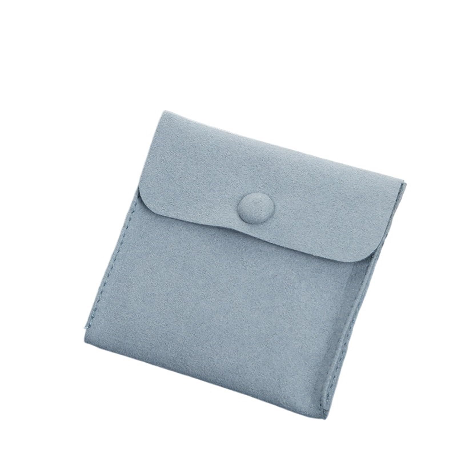 RRYPBOVG Jewelry Storage Bag 5pcs 8cm Jewelry Bags With Snap Button Insert Pad Luxury Pouches For Necklaces Rings Earrings