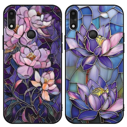 Coque en verre pour Gabb Phone 4 chic avec finitions florales