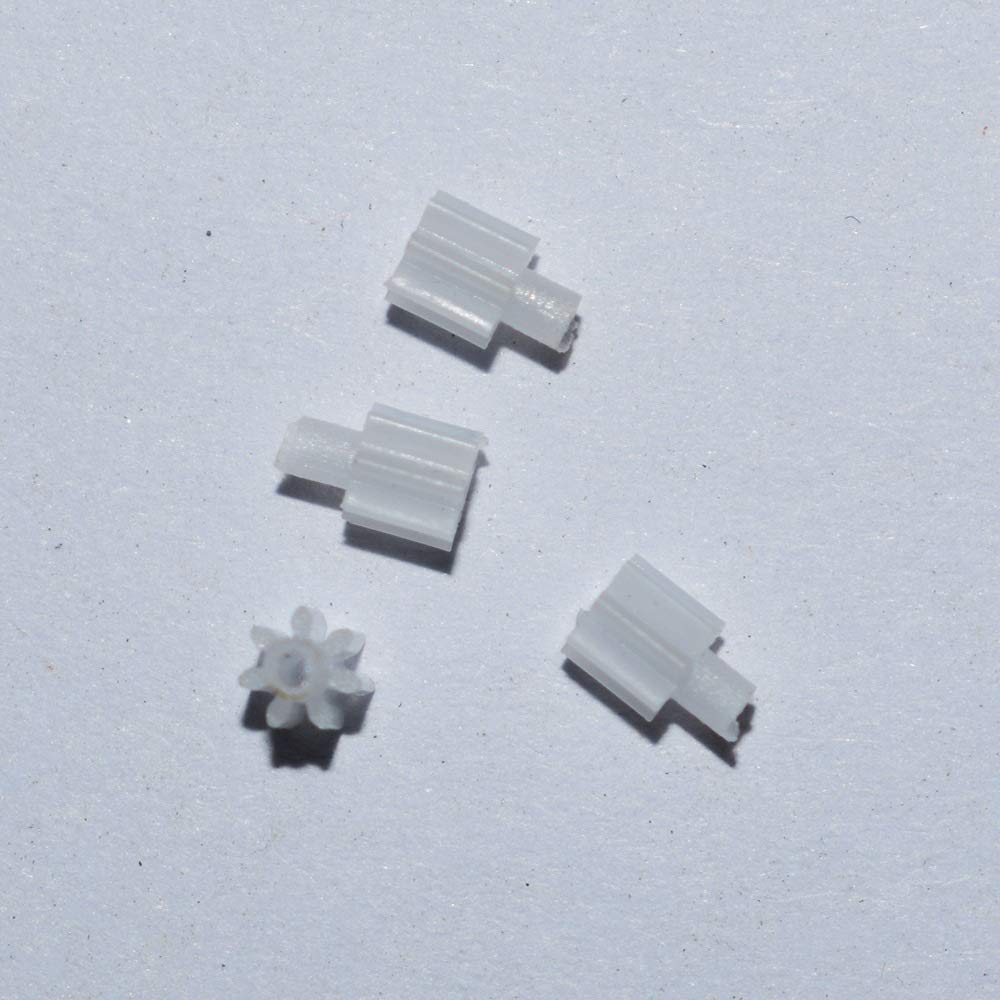 TMP1105 7 Teeth Plastic Gear 0.3M Small 7 0.8A Plastic Pinion Model Parts Accessories Gears 100pcs/lot (Hole Diameter : 0.8mm A, Number of Teeth : 7 Teeth)