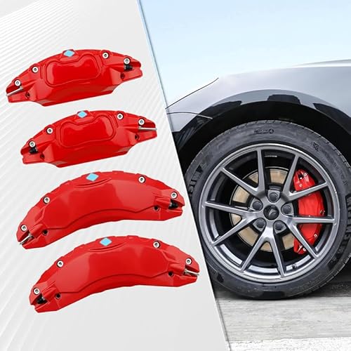 LHLUCKY 4 Pcs Car Brake Caliper Cover for BMW 3 Series G20/G21 2019-2024, Aluminum Alloy Brake Caliper Car Wheel for Wheel Hub, Red